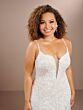Christina Wu 29451 Plunging Neck Godet Skirt Plus Size Wedding Dress