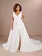 Christina Wu 29452 Surplice Bodice With Bow Plus Size Wedding Dress