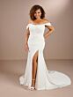 Christina Wu 29454 Removable Strap Scoop Neck Plus Size Wedding Gown