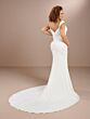 Christina Wu 29456 Cap Sleeves Draped Plus Size Wedding Gown
