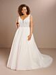 Christina Wu 29462 Scoop Back Long Sleeve Plus Size Bridal Gown