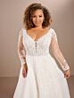 Christina Wu 29462 Scoop Back Long Sleeve Plus Size Bridal Gown