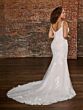 Christina Wu 29484 Plunging Neck Lace Plus Size Wedding Gown