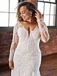 Christina Wu 29489 Long Sleeve V-Neck Plus Size Bridal Dress