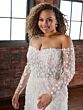 Christina Wu 29491 Long Sleeve Off-The-Shoulder Plus Size Bridal Gown