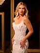 Christina Wu 15954W Sweep Train Backless Plus Size Wedding Dress