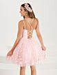 House of Wu 52451 Double Strap Lace-Up Back Dress