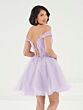 House of Wu 52453 Off-The-Shoulder Lace-Up Back Dress