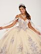House of Wu 56491 V-Neck Removable Cape Sleeve Sweet 16 Dress