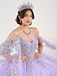 House of Wu 56491 V-Neck Removable Cape Sleeve Sweet 16 Dress