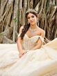 House of Wu 56493 Off-The-Shoulder Corset Bodice Quince Gown