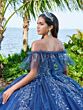 House of Wu 56495 Strapless Neck Illusion Bodice Quinceanera Dress