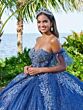 House of Wu 56495 Strapless Neck Illusion Bodice Quinceanera Dress