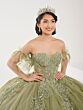 House of Wu 56495 Strapless Neck Illusion Bodice Quinceanera Dress