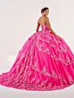 House of Wu 56497 Removable Bell Sleeve Strapless Quince Dress