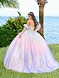 House of Wu 56499 Illusion Bodice Gauntlet Sleeve Quinceanera Gown