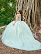 House of Wu 56500 Detached Sleeves Ruched Bodice Quinceanera Gown