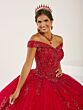 House of Wu 56501 Collared Sweetheart Neck Scalloped Hem Quince Dress