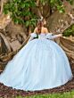 House of Wu LizLou Fiesta 56508 Detached Sleeve Strapless Quince Dress