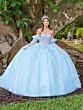 House of Wu LizLou Fiesta 56508 Detached Sleeve Strapless Quince Dress