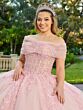 House of Wu LizLou Fiesta 56508 Detached Sleeve Strapless Quince Dress