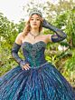 House of Wu LizLou Fiesta 56511 Beaded Sweetheart Neck Quince Gown - Stock Only