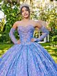 House of Wu LizLou Fiesta 56511 Beaded Sweetheart Neck Quince Gown - Stock Only
