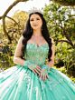 House of Wu LizLou Fiesta 56514 Sheer Corset Bodice Quinceanera Dress