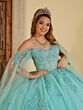 House of Wu LizLou Fiesta 56516 Cold-Shoulder Sleeve Quinceanera Dress