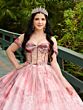 House of Wu LizLou Fiesta 56520 Knot Bust Floral Sweet 16 Dress