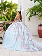 House of Wu LizLou Fiesta 56520 Knot Bust Floral Sweet 16 Dress