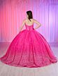 House of Wu LizLou Fiesta 56522 Strapless Sheer Bodice Sweet 16 Dress
