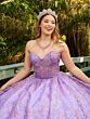 House of Wu LizLou Fiesta 56523 Lace-Up Back Strapless Sweet 16 Gown - Stock Only