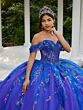 House of Wu LizLou Fiesta 56524 Off-The-Shoulder Neck Sweet 16 Gown