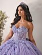 House of Wu 56544 Basque Waist Strapless Sweetheart Neck Dress