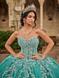 House of Wu 56545 Detached Sleeves Illusion Corset Dress