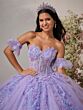 House of Wu 56545 Detached Sleeves Illusion Corset Dress