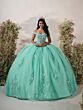 House of Wu 56548 Corset Bodice Off The Shoulder Dress