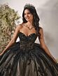 House of Wu 56551 Basque Waist Strapless Corset Dress