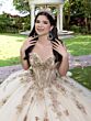House of Wu 56525 Corset Bodice Basque Waist Quince Dress