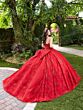 House of Wu 56527 Bow Back Sequin Bodice Quince Gown