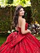 House of Wu 56527 Bow Back Sequin Bodice Quince Gown