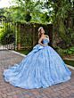 House of Wu 56527 Bow Back Sequin Bodice Quince Gown