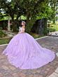 House of Wu 56529 Basque Waist Off-The-Shoulder Quinceanera Dress