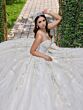 House of Wu 56532 Sweetheart Neck Lace Applique Quinceanera Gown