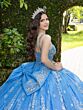 House of Wu 56533 Sheer Cape Bow Back Sweet 16 Dress