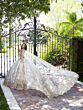 House of Wu 56533 Sheer Cape Bow Back Sweet 16 Dress