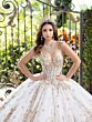 House of Wu 56533 Sheer Cape Bow Back Sweet 16 Dress