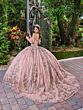 House of Wu 56534 Detachable Sleeve Basque Waist Sweet 16 Dress