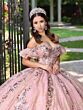 House of Wu 56534 Detachable Sleeve Basque Waist Sweet 16 Dress